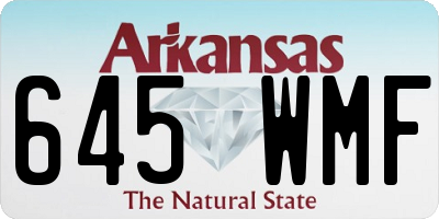 AR license plate 645WMF