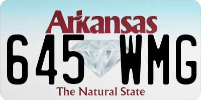 AR license plate 645WMG