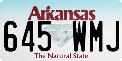 AR license plate 645WMJ