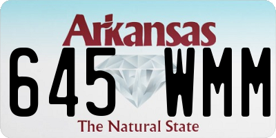 AR license plate 645WMM