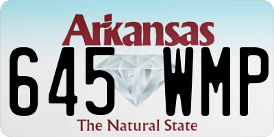 AR license plate 645WMP