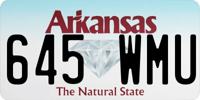 AR license plate 645WMU