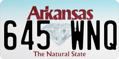 AR license plate 645WNQ