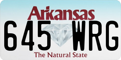 AR license plate 645WRG