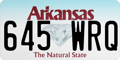 AR license plate 645WRQ