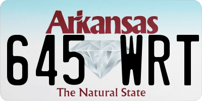 AR license plate 645WRT