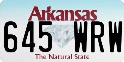 AR license plate 645WRW