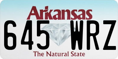 AR license plate 645WRZ