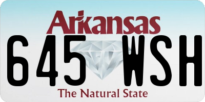 AR license plate 645WSH