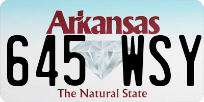 AR license plate 645WSY