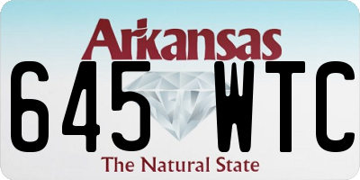 AR license plate 645WTC