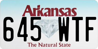 AR license plate 645WTF