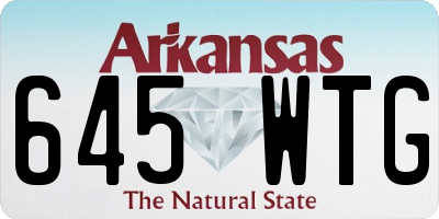 AR license plate 645WTG
