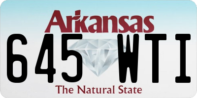 AR license plate 645WTI