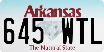 AR license plate 645WTL