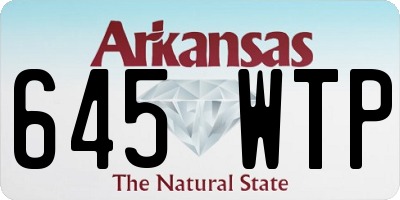 AR license plate 645WTP