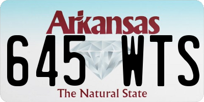 AR license plate 645WTS