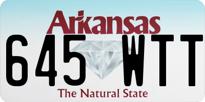AR license plate 645WTT