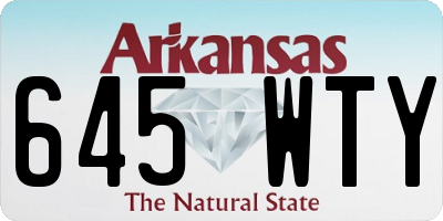 AR license plate 645WTY