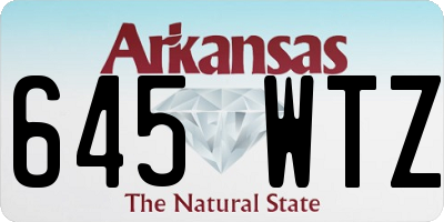 AR license plate 645WTZ