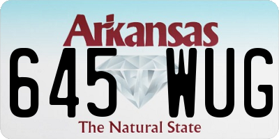 AR license plate 645WUG