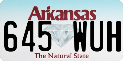 AR license plate 645WUH