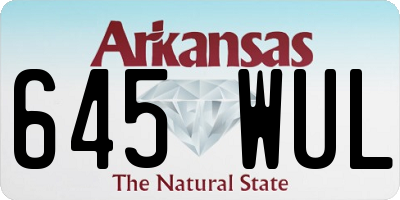 AR license plate 645WUL