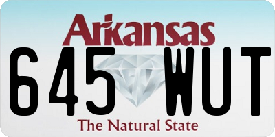 AR license plate 645WUT