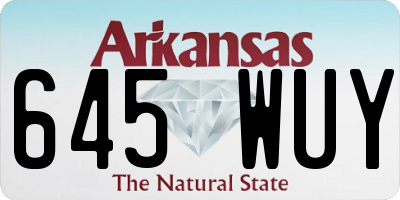 AR license plate 645WUY