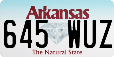 AR license plate 645WUZ