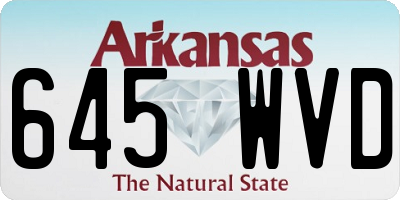 AR license plate 645WVD