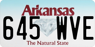 AR license plate 645WVE
