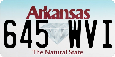 AR license plate 645WVI