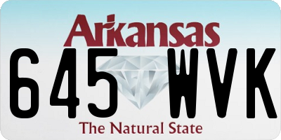 AR license plate 645WVK