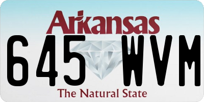 AR license plate 645WVM