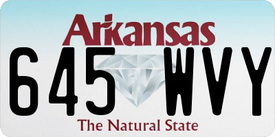 AR license plate 645WVY