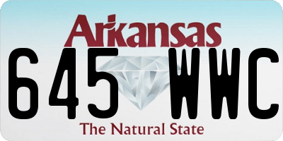 AR license plate 645WWC