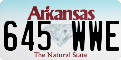 AR license plate 645WWE