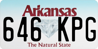 AR license plate 646KPG