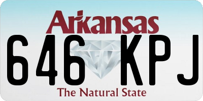 AR license plate 646KPJ