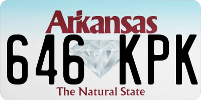 AR license plate 646KPK