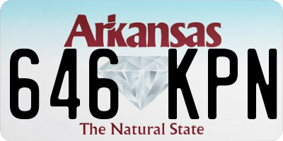 AR license plate 646KPN