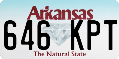 AR license plate 646KPT