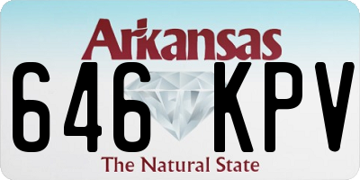 AR license plate 646KPV