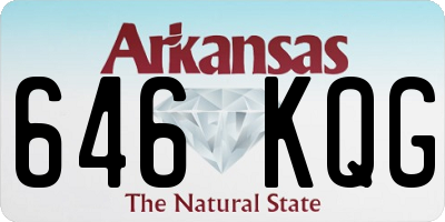 AR license plate 646KQG