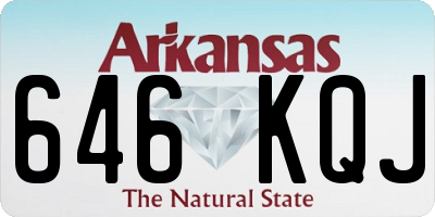 AR license plate 646KQJ