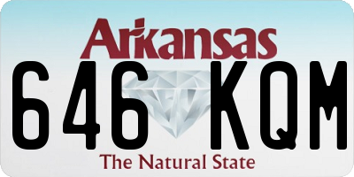 AR license plate 646KQM