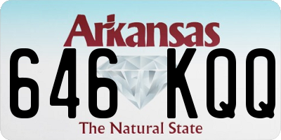 AR license plate 646KQQ