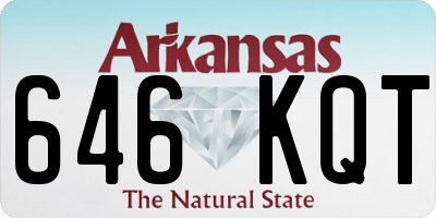 AR license plate 646KQT