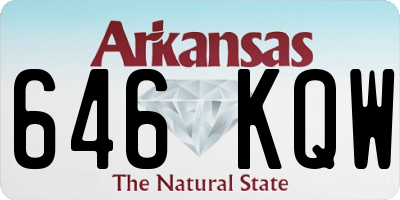 AR license plate 646KQW